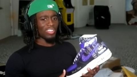 Twitch Gifts KaiCenat Custom Shoes for Recent Achievements