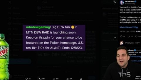 Mountain Dew Uses AI Technology to Scan Twitch Streams for Branding