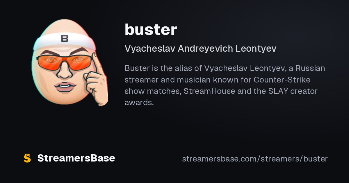 buster - Age, Birthday, Bio, Socials | StreamersBase